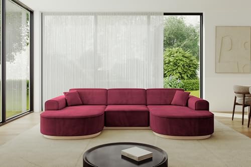 ALTDECOR Ecksofa in U-Form Corner Sofa Bett Eckcouch Couch L-Form Wohnlandschaft Cauchsofa MARI-U1-295x165x84 cm Bordeauxrot ALTDECOR Ecksofa in U-Form Corner Sofa Bett Eckcouch Couch L-Form Wohnlandschaft Cauchsofa MARI-U1-295x165x84 cm Bordeauxrot von ALTDECOR