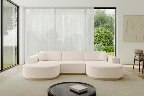 ALTDECOR Ecksofa in U-Form Corner Sofa Bett Eckcouch Couch L-Form Wohnlandschaft Cauchsofa MARI-U1-v2-295x165x84 cm Beige ALTDECOR Ecksofa in U-Form Corner Sofa Bett Eckcouch Couch L-Form Wohnlandschaft Cauchsofa MARI-U1-v2-295x165x84 cm Beige von ALTDECOR