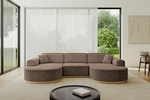 ALTDECOR Ecksofa in U-Form Corner Sofa Bett Eckcouch Couch L-Form Wohnlandschaft Cauchsofa MARI-U1-v2-295x165x84 cm Braun ALTDECOR Ecksofa in U-Form Corner Sofa Bett Eckcouch Couch L-Form Wohnlandschaft Cauchsofa MARI-U1-v2-295x165x84 cm Braun von ALTDECOR