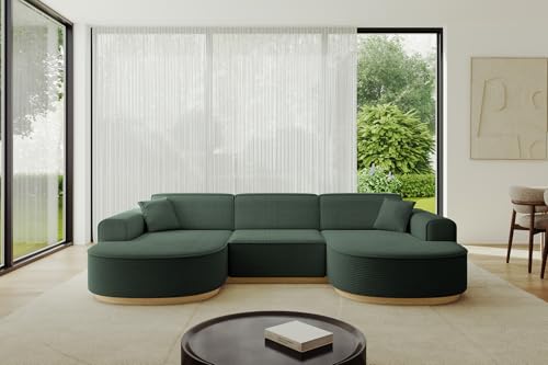 ALTDECOR Ecksofa in U-Form Corner Sofa Bett Eckcouch Couch L-Form Wohnlandschaft Cauchsofa MARI-U1-v2-295x165x84 cm Grün ALTDECOR Ecksofa in U-Form Corner Sofa Bett Eckcouch Couch L-Form Wohnlandschaft Cauchsofa MARI-U1-v2-295x165x84 cm Grün von ALTDECOR