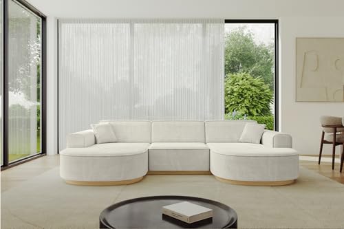 ALTDECOR Ecksofa in U-Form Corner Sofa Bett Eckcouch Couch L-Form Wohnlandschaft Cauchsofa MARI-U1-v2-295x165x81 cm Hellgrau ALTDECOR Ecksofa in U-Form Corner Sofa Bett Eckcouch Couch L-Form Wohnlandschaft Cauchsofa MARI-U1-v2-295x165x81 cm Hellgrau von ALTDECOR