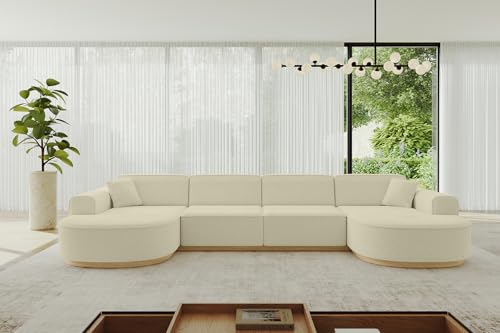 ALTDECOR Ecksofa in U-Form Corner Sofa Bett Eckcouch Couch L-Form Wohnlandschaft Cauchsofa MARI-U2-v2-380x165x84 cm Beige ALTDECOR Ecksofa in U-Form Corner Sofa Bett Eckcouch Couch L-Form Wohnlandschaft Cauchsofa MARI-U2-v2-380x165x84 cm Beige von ALTDECOR