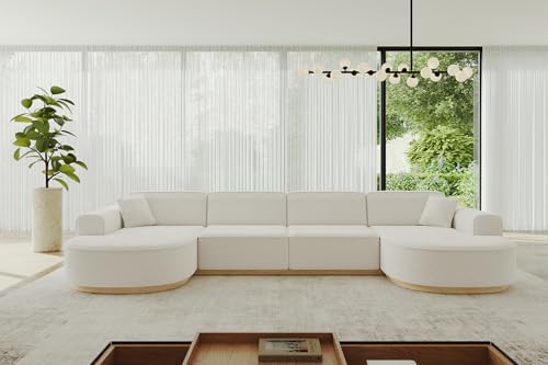 ALTDECOR Ecksofa in U-Form Corner Sofa Bett Eckcouch Couch L-Form Wohnlandschaft Cauchsofa MARI-U2-v2-380x165x84 cm Weiß ALTDECOR Ecksofa in U-Form Corner Sofa Bett Eckcouch Couch L-Form Wohnlandschaft Cauchsofa MARI-U2-v2-380x165x84 cm Weiß von ALTDECOR