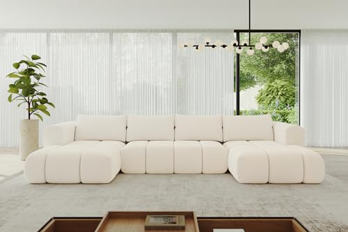 ALTDECOR Ecksofa in U-Form mit Schlaffunktion und Bettkasten Corner Sofa Bett Eckcouch Couch L-Form Schlafcouch Ausziehbar Wohnlandschaft Schlafsofa Cauchsofa Cloud-U 414x180x40 Beige ALTDECOR Ecksofa in U-Form mit Schlaffunktion und Bettkasten Corner Sofa Bett Eckcouch Couch L-Form Schlafcouch Ausziehbar Wohnlandschaft Schlafsofa Cauchsofa Cloud-U 414x180x40 Beige von ALTDECOR