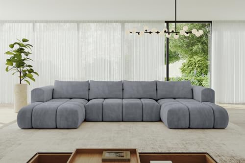 ALTDECOR Ecksofa in U-Form mit Schlaffunktion und Bettkasten Corner Sofa Bett Eckcouch Couch L-Form Schlafcouch Ausziehbar Wohnlandschaft Schlafsofa Cauchsofa Cloud-U 414x180x40 Hellgrau ALTDECOR Ecksofa in U-Form mit Schlaffunktion und Bettkasten Corner Sofa Bett Eckcouch Couch L-Form Schlafcouch Ausziehbar Wohnlandschaft Schlafsofa Cauchsofa Cloud-U 414x180x40 Hellgrau von ALTDECOR