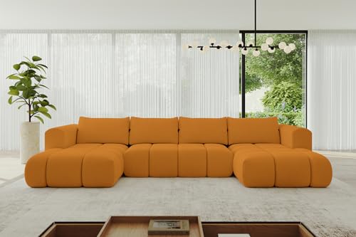 ALTDECOR Ecksofa in U-Form mit Schlaffunktion und Bettkasten Corner Sofa Bett Eckcouch Couch L-Form Schlafcouch Ausziehbar Wohnlandschaft Schlafsofa Cauchsofa Cloud-U 414x180x40 Senfgelb ALTDECOR Ecksofa in U-Form mit Schlaffunktion und Bettkasten Corner Sofa Bett Eckcouch Couch L-Form Schlafcouch Ausziehbar Wohnlandschaft Schlafsofa Cauchsofa Cloud-U 414x180x40 Senfgelb von ALTDECOR