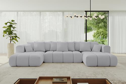 ALTDECOR Ecksofa in U-Form mit Schlaffunktion und Bettkasten Corner Sofa Bett Eckcouch Couch L-Form Schlafcouch Ausziehbar Wohnlandschaft Schlafsofa Cauchsofa Cloud-U-v1 414x180x40 Grau ALTDECOR Ecksofa in U-Form mit Schlaffunktion und Bettkasten Corner Sofa Bett Eckcouch Couch L-Form Schlafcouch Ausziehbar Wohnlandschaft Schlafsofa Cauchsofa Cloud-U-v1 414x180x40 Grau von ALTDECOR