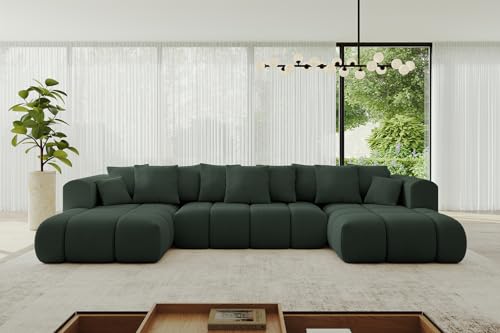 ALTDECOR Ecksofa in U-Form mit Schlaffunktion und Bettkasten Corner Sofa Bett Eckcouch Couch L-Form Schlafcouch Ausziehbar Wohnlandschaft Schlafsofa Cauchsofa Cloud-U-v1 414x180x40 Grün ALTDECOR Ecksofa in U-Form mit Schlaffunktion und Bettkasten Corner Sofa Bett Eckcouch Couch L-Form Schlafcouch Ausziehbar Wohnlandschaft Schlafsofa Cauchsofa Cloud-U-v1 414x180x40 Grün von ALTDECOR