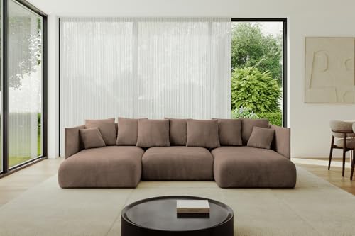ALTDECOR Ecksofa in U-Form mit Schlaffunktion und Bettkasten Corner Sofa Bett Eckcouch Couch U-Form Schlafcouch Ausziehbar Wohnlandschaft Schlafsofa Cauchsofa ONESK-U 304x165x40 Braun ALTDECOR Ecksofa in U-Form mit Schlaffunktion und Bettkasten Corner Sofa Bett Eckcouch Couch U-Form Schlafcouch Ausziehbar Wohnlandschaft Schlafsofa Cauchsofa ONESK-U 304x165x40 Braun von ALTDECOR