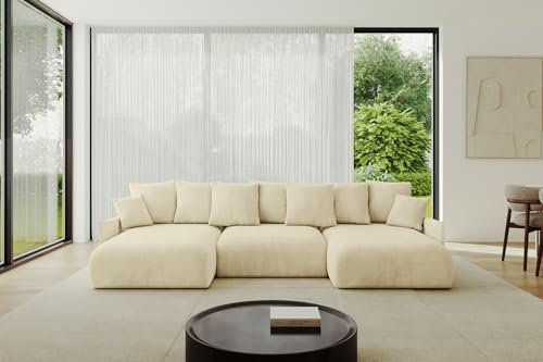 ALTDECOR Ecksofa in U-Form mit Schlaffunktion und Bettkasten Corner Sofa Bett Eckcouch Couch U-Form Schlafcouch Ausziehbar Wohnlandschaft Schlafsofa Cauchsofa ONESK-U-v1 304x165x40 Beige ALTDECOR Ecksofa in U-Form mit Schlaffunktion und Bettkasten Corner Sofa Bett Eckcouch Couch U-Form Schlafcouch Ausziehbar Wohnlandschaft Schlafsofa Cauchsofa ONESK-U-v1 304x165x40 Beige von ALTDECOR