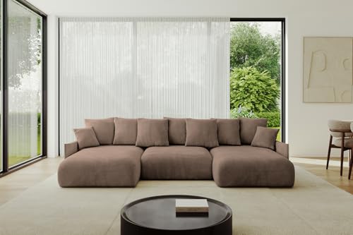 ALTDECOR Ecksofa in U-Form mit Schlaffunktion und Bettkasten Corner Sofa Bett Eckcouch Couch U-Form Schlafcouch Ausziehbar Wohnlandschaft Schlafsofa Cauchsofa ONESK-U-v1 304x165x40 Braun ALTDECOR Ecksofa in U-Form mit Schlaffunktion und Bettkasten Corner Sofa Bett Eckcouch Couch U-Form Schlafcouch Ausziehbar Wohnlandschaft Schlafsofa Cauchsofa ONESK-U-v1 304x165x40 Braun von ALTDECOR