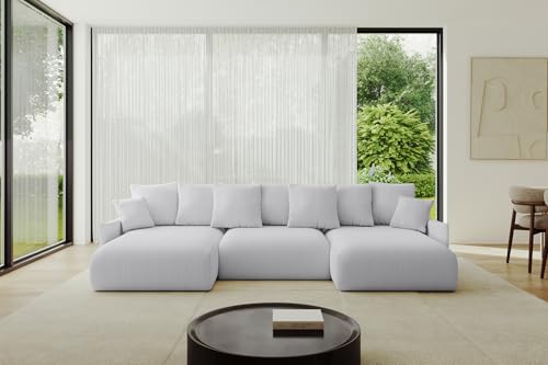 ALTDECOR Ecksofa in U-Form mit Schlaffunktion und Bettkasten Corner Sofa Bett Eckcouch Couch U-Form Schlafcouch Ausziehbar Wohnlandschaft Schlafsofa Cauchsofa ONESK-U-v1 304x165x40 Grau ALTDECOR Ecksofa in U-Form mit Schlaffunktion und Bettkasten Corner Sofa Bett Eckcouch Couch U-Form Schlafcouch Ausziehbar Wohnlandschaft Schlafsofa Cauchsofa ONESK-U-v1 304x165x40 Grau von ALTDECOR