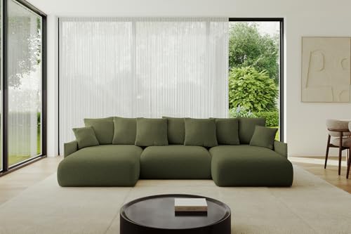 ALTDECOR Ecksofa in U-Form mit Schlaffunktion und Bettkasten Corner Sofa Bett Eckcouch Couch U-Form Schlafcouch Ausziehbar Wohnlandschaft Schlafsofa Cauchsofa ONESK-U-v1 304x165x40 Grün ALTDECOR Ecksofa in U-Form mit Schlaffunktion und Bettkasten Corner Sofa Bett Eckcouch Couch U-Form Schlafcouch Ausziehbar Wohnlandschaft Schlafsofa Cauchsofa ONESK-U-v1 304x165x40 Grün von ALTDECOR