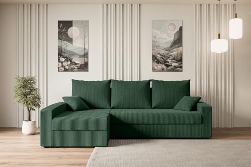 ALTDECOR Ecksofa mit Schlaffunktion und Bettkasten Corner Sofa Bett Eckcouch Couch L-Form Schlafcouch Ausziehbar Wohnlandschaft Schlafsofa Cauchsofa Alesia-L -231x140x90 cm Grün ALTDECOR Ecksofa mit Schlaffunktion und Bettkasten Corner Sofa Bett Eckcouch Couch L-Form Schlafcouch Ausziehbar Wohnlandschaft Schlafsofa Cauchsofa Alesia-L -231x140x90 cm Grün von ALTDECOR