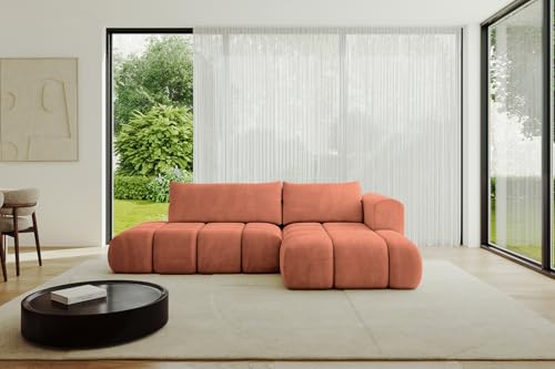 ALTDECOR Ecksofa mit Schlaffunktion und Bettkasten Corner Sofa Bett Eckcouch Couch L-Form Schlafcouch Ausziehbar Wohnlandschaft Schlafsofa Cauchsofa Cloud-L 289x180x40 Apricot ALTDECOR Ecksofa mit Schlaffunktion und Bettkasten Corner Sofa Bett Eckcouch Couch L-Form Schlafcouch Ausziehbar Wohnlandschaft Schlafsofa Cauchsofa Cloud-L 289x180x40 Apricot von ALTDECOR