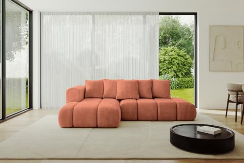 ALTDECOR Ecksofa mit Schlaffunktion und Bettkasten Corner Sofa Bett Eckcouch Couch L-Form Schlafcouch Ausziehbar Wohnlandschaft Schlafsofa Cauchsofa Cloud-L-v1 289x180x40 Apricot ALTDECOR Ecksofa mit Schlaffunktion und Bettkasten Corner Sofa Bett Eckcouch Couch L-Form Schlafcouch Ausziehbar Wohnlandschaft Schlafsofa Cauchsofa Cloud-L-v1 289x180x40 Apricot von ALTDECOR