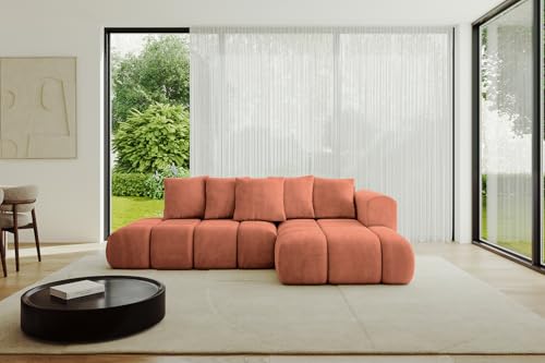 ALTDECOR Ecksofa mit Schlaffunktion und Bettkasten Corner Sofa Bett Eckcouch Couch L-Form Schlafcouch Ausziehbar Wohnlandschaft Schlafsofa Cauchsofa Cloud-L-v1 289x180x40 Apricot ALTDECOR Ecksofa mit Schlaffunktion und Bettkasten Corner Sofa Bett Eckcouch Couch L-Form Schlafcouch Ausziehbar Wohnlandschaft Schlafsofa Cauchsofa Cloud-L-v1 289x180x40 Apricot von ALTDECOR