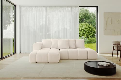 ALTDECOR Ecksofa mit Schlaffunktion und Bettkasten Corner Sofa Bett Eckcouch Couch L-Form Schlafcouch Ausziehbar Wohnlandschaft Schlafsofa Cauchsofa Cloud-L-v1 289x180x40 Beige ALTDECOR Ecksofa mit Schlaffunktion und Bettkasten Corner Sofa Bett Eckcouch Couch L-Form Schlafcouch Ausziehbar Wohnlandschaft Schlafsofa Cauchsofa Cloud-L-v1 289x180x40 Beige von ALTDECOR