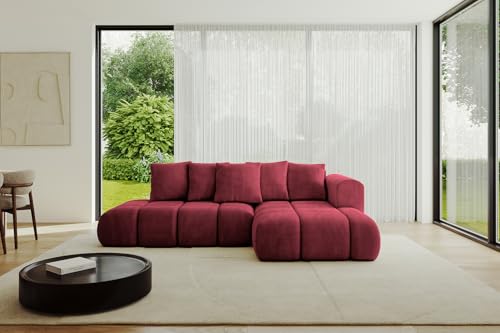 ALTDECOR Ecksofa mit Schlaffunktion und Bettkasten Corner Sofa Bett Eckcouch Couch L-Form Schlafcouch Ausziehbar Wohnlandschaft Schlafsofa Cauchsofa Cloud-L-v1 289x180x40 Bordeauxrot ALTDECOR Ecksofa mit Schlaffunktion und Bettkasten Corner Sofa Bett Eckcouch Couch L-Form Schlafcouch Ausziehbar Wohnlandschaft Schlafsofa Cauchsofa Cloud-L-v1 289x180x40 Bordeauxrot von ALTDECOR