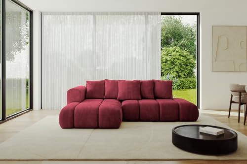ALTDECOR Ecksofa mit Schlaffunktion und Bettkasten Corner Sofa Bett Eckcouch Couch L-Form Schlafcouch Ausziehbar Wohnlandschaft Schlafsofa Cauchsofa Cloud-L-v1 289x180x40 Bordeauxrot ALTDECOR Ecksofa mit Schlaffunktion und Bettkasten Corner Sofa Bett Eckcouch Couch L-Form Schlafcouch Ausziehbar Wohnlandschaft Schlafsofa Cauchsofa Cloud-L-v1 289x180x40 Bordeauxrot von ALTDECOR