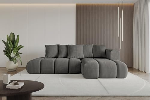 ALTDECOR Ecksofa mit Schlaffunktion und Bettkasten Corner Sofa Bett Eckcouch Couch L-Form Schlafcouch Ausziehbar Wohnlandschaft Schlafsofa Cauchsofa Cloud-L-v1 289x180x40 Dunkelgrau ALTDECOR Ecksofa mit Schlaffunktion und Bettkasten Corner Sofa Bett Eckcouch Couch L-Form Schlafcouch Ausziehbar Wohnlandschaft Schlafsofa Cauchsofa Cloud-L-v1 289x180x40 Dunkelgrau von ALTDECOR