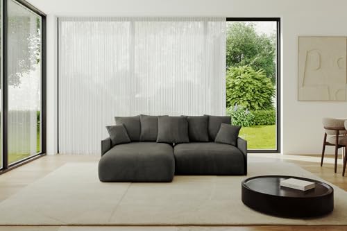 ALTDECOR Ecksofa mit Schlaffunktion und Bettkasten Corner Sofa Eckcouch Couch L-Form universal, Links/rechts angeordnet Schlafcouch Ausziehbar Wohnlandschaft ONESK-L -v1 208x165x40 Schwarz ALTDECOR Ecksofa mit Schlaffunktion und Bettkasten Corner Sofa Eckcouch Couch L-Form universal, Links/rechts angeordnet Schlafcouch Ausziehbar Wohnlandschaft ONESK-L -v1 208x165x40 Schwarz von ALTDECOR