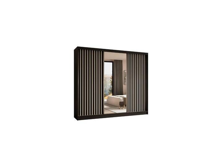 ALTDECOR KLEIDERSCHRANK, Schwarz, Weiß, 240x216x61 cm, Schlafzimmer, Kleiderschränke von ALTDECOR