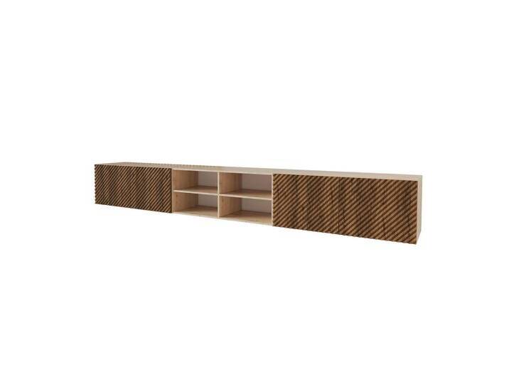 ALTDECOR LOWBOARD, Eiche Wotan, Rechteckig, 300x40x41 cm, Wohnzimmer, Wohnwände, Lowboards, Lowboards hängend von ALTDECOR