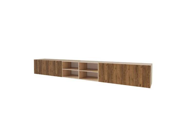 ALTDECOR LOWBOARD, Eiche Wotan, Rechteckig, 300x40x41 cm, Wohnzimmer, Wohnwände, Lowboards, Lowboards hängend von ALTDECOR