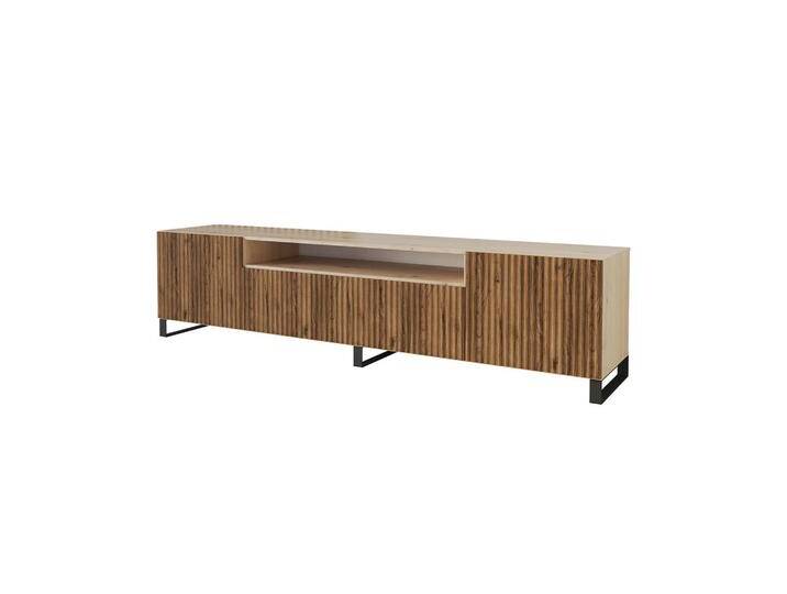 ALTDECOR LOWBOARD, Eiche Wotan, Rechteckig, U-Form, 200x53x41 cm, Wohnzimmer, Wohnwände, Lowboards, Lowboards stehend von ALTDECOR