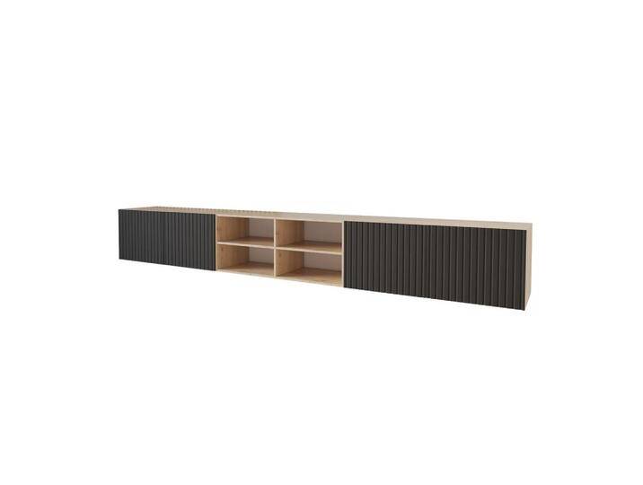 ALTDECOR LOWBOARD, Schwarz, Rechteckig, 300x40x41 cm, Wohnzimmer, Wohnwände, Lowboards, Lowboards hängend von ALTDECOR