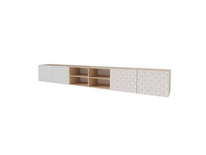 ALTDECOR LOWBOARD, Weiß, Rechteckig, 300x40x41 cm, Wohnzimmer, Wohnwände, Lowboards, Lowboards hängend von ALTDECOR