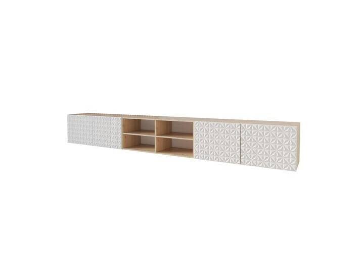 ALTDECOR LOWBOARD, Weiß, Rechteckig, 300x40x41 cm, Wohnzimmer, Wohnwände, Lowboards, Lowboards hängend von ALTDECOR