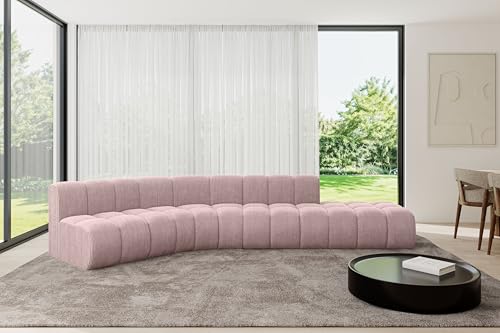 ALTDECOR Modulares Sofa Ecksofa in L-Form Corner modular Sofa Eckcouch Couch Wohnlandschaft Cauchsofa Bodensofa Polstersofa Brilo-L1-380x174x70 cm Rosa ALTDECOR Modulares Sofa Ecksofa in L-Form Corner modular Sofa Eckcouch Couch Wohnlandschaft Cauchsofa Bodensofa Polstersofa Brilo-L1-380x174x70 cm Rosa von ALTDECOR