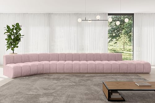 ALTDECOR Modulares Sofa Ecksofa in L-Form Corner modular Sofa Eckcouch Couch Wohnlandschaft Cauchsofa Bodensofa Polstersofa Brilo-L3-562x174x70 cm Rosa ALTDECOR Modulares Sofa Ecksofa in L-Form Corner modular Sofa Eckcouch Couch Wohnlandschaft Cauchsofa Bodensofa Polstersofa Brilo-L3-562x174x70 cm Rosa von ALTDECOR