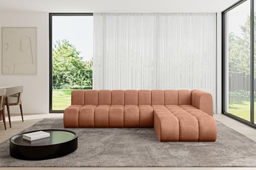 ALTDECOR Modulares Sofa Ecksofa in L-Form Corner modular Sofa Eckcouch Couch Wohnlandschaft Cauchsofa Bodensofa Polstersofa Darnel-L2-296x177x70 cm Apricot ALTDECOR Modulares Sofa Ecksofa in L-Form Corner modular Sofa Eckcouch Couch Wohnlandschaft Cauchsofa Bodensofa Polstersofa Darnel-L2-296x177x70 cm Apricot von ALTDECOR