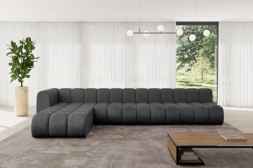 ALTDECOR Modulares Sofa Ecksofa in L-Form Corner modular Sofa Eckcouch Couch Wohnlandschaft Cauchsofa Bodensofa Polstersofa Darnel-L3-387x177x70 cm Schwarz ALTDECOR Modulares Sofa Ecksofa in L-Form Corner modular Sofa Eckcouch Couch Wohnlandschaft Cauchsofa Bodensofa Polstersofa Darnel-L3-387x177x70 cm Schwarz von ALTDECOR