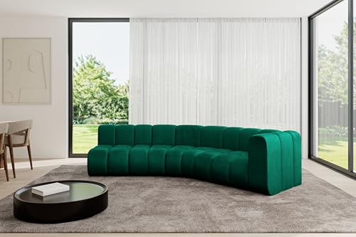 ALTDECOR Modulares Sofa Ecksofa in L-Form Corner modular Sofa Eckcouch Couch Wohnlandschaft Cauchsofa Bodensofa Polstersofa Karex-L1-308x194x70 cm Grün von ALTDECOR