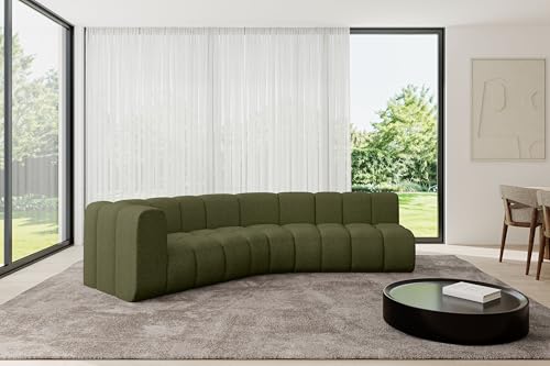 ALTDECOR Modulares Sofa Ecksofa in L-Form Corner modular Sofa Eckcouch Couch Wohnlandschaft Cauchsofa Bodensofa Polstersofa Karex-L1-308x194x70 cm Grün von ALTDECOR