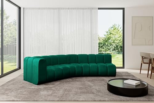 ALTDECOR Modulares Sofa Ecksofa in L-Form Corner modular Sofa Eckcouch Couch Wohnlandschaft Cauchsofa Bodensofa Polstersofa Karex-L1-308x194x70 cm Grün von ALTDECOR