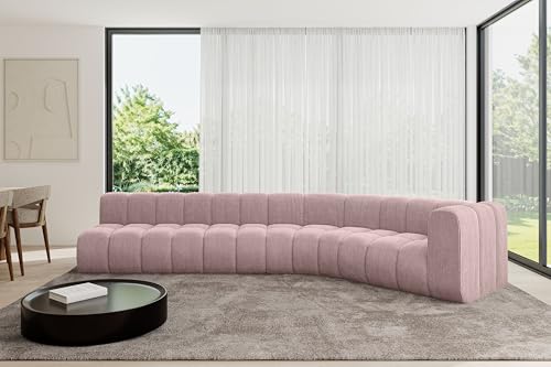 ALTDECOR Modulares Sofa Ecksofa in L-Form Corner modular Sofa Eckcouch Couch Wohnlandschaft Cauchsofa Bodensofa Polstersofa Karex-L2-399x194x70 cm Rosa ALTDECOR Modulares Sofa Ecksofa in L-Form Corner modular Sofa Eckcouch Couch Wohnlandschaft Cauchsofa Bodensofa Polstersofa Karex-L2-399x194x70 cm Rosa von ALTDECOR