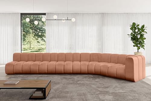 ALTDECOR Modulares Sofa Ecksofa in L-Form Corner modular Sofa Eckcouch Couch Wohnlandschaft Cauchsofa Bodensofa Polstersofa Karex-L3-490x194x70 cm Apricot ALTDECOR Modulares Sofa Ecksofa in L-Form Corner modular Sofa Eckcouch Couch Wohnlandschaft Cauchsofa Bodensofa Polstersofa Karex-L3-490x194x70 cm Apricot von ALTDECOR