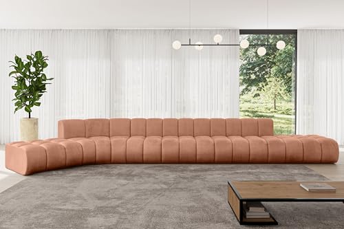 ALTDECOR Modulares Sofa Ecksofa in L-Form Corner modular Sofa Eckcouch Couch Wohnlandschaft Cauchsofa Bodensofa Polstersofa Solven-L3-562x174x70 cm Apricot ALTDECOR Modulares Sofa Ecksofa in L-Form Corner modular Sofa Eckcouch Couch Wohnlandschaft Cauchsofa Bodensofa Polstersofa Solven-L3-562x174x70 cm Apricot von ALTDECOR