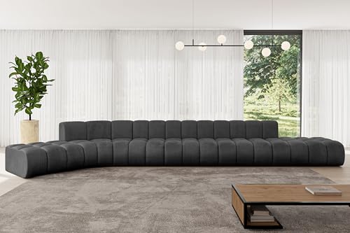 ALTDECOR Modulares Sofa Ecksofa in L-Form Corner modular Sofa Eckcouch Couch Wohnlandschaft Cauchsofa Bodensofa Polstersofa Solven-L3-562x174x70 cm Schwarz ALTDECOR Modulares Sofa Ecksofa in L-Form Corner modular Sofa Eckcouch Couch Wohnlandschaft Cauchsofa Bodensofa Polstersofa Solven-L3-562x174x70 cm Schwarz von ALTDECOR