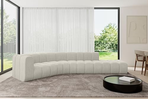 ALTDECOR Modulares Sofa Ecksofa in L-Form Corner modular Sofa Eckcouch Couch Wohnlandschaft Cauchsofa Bodensofa Polstersofa Tilmo-L1-399x194x70 cm Hellgrau von ALTDECOR