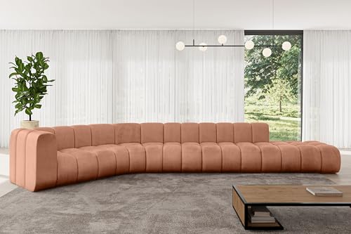 ALTDECOR Modulares Sofa Ecksofa in L-Form Corner modular Sofa Eckcouch Couch Wohnlandschaft Cauchsofa Bodensofa Polstersofa Tilmo-L2-490x194x70 cm Apricot ALTDECOR Modulares Sofa Ecksofa in L-Form Corner modular Sofa Eckcouch Couch Wohnlandschaft Cauchsofa Bodensofa Polstersofa Tilmo-L2-490x194x70 cm Apricot von ALTDECOR