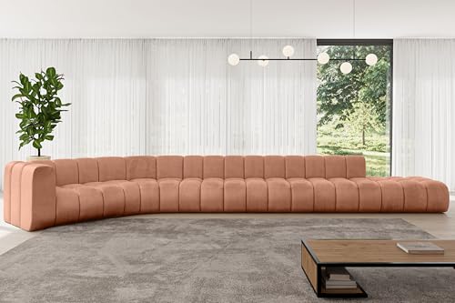 ALTDECOR Modulares Sofa Ecksofa in L-Form Corner modular Sofa Eckcouch Couch Wohnlandschaft Cauchsofa Bodensofa Polstersofa Tilmo-L3-581x194x70 cm Apricot ALTDECOR Modulares Sofa Ecksofa in L-Form Corner modular Sofa Eckcouch Couch Wohnlandschaft Cauchsofa Bodensofa Polstersofa Tilmo-L3-581x194x70 cm Apricot von ALTDECOR