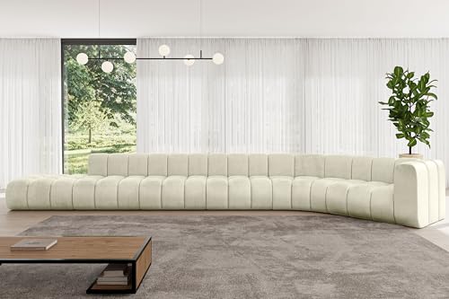 ALTDECOR Modulares Sofa Ecksofa in L-Form Corner modular Sofa Eckcouch Couch Wohnlandschaft Cauchsofa Bodensofa Polstersofa Tilmo-L3-581x194x70 cm Beige ALTDECOR Modulares Sofa Ecksofa in L-Form Corner modular Sofa Eckcouch Couch Wohnlandschaft Cauchsofa Bodensofa Polstersofa Tilmo-L3-581x194x70 cm Beige von ALTDECOR