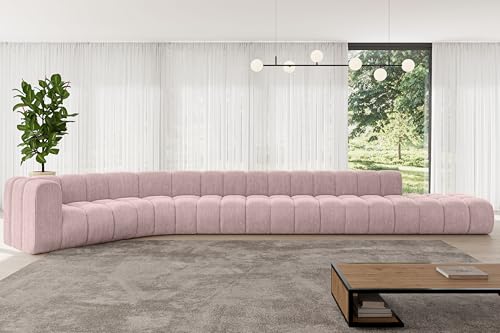 ALTDECOR Modulares Sofa Ecksofa in L-Form Corner modular Sofa Eckcouch Couch Wohnlandschaft Cauchsofa Bodensofa Polstersofa Tilmo-L3-581x194x70 cm Rosa ALTDECOR Modulares Sofa Ecksofa in L-Form Corner modular Sofa Eckcouch Couch Wohnlandschaft Cauchsofa Bodensofa Polstersofa Tilmo-L3-581x194x70 cm Rosa von ALTDECOR