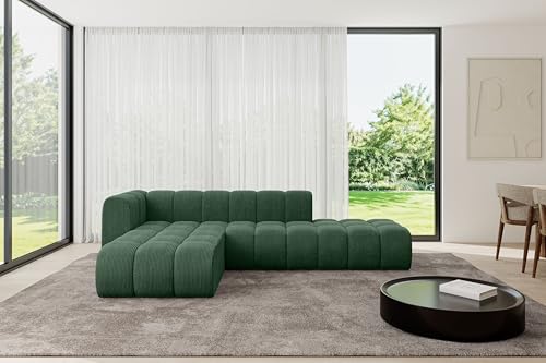 ALTDECOR Modulares Sofa Ecksofa in L-Form Corner modular Sofa Eckcouch Couch Wohnlandschaft Cauchsofa Bodensofa Polstersofa Zuvon-L1-296x177x70 cm Grün von ALTDECOR